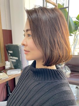 ルーファス メグロ(Ruufus Meguro) 艶ボブ／オシャレボブ/トップふんわりボブ/大人可愛い40代50代