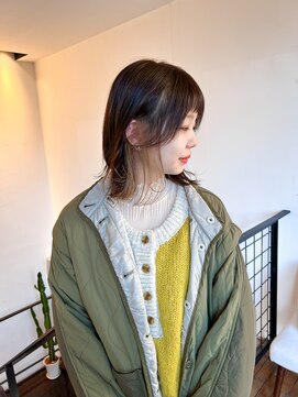 クオン 今泉(quon) 【RYUYA】イヤリングカラー　beige×brown