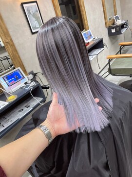 サニー 渋谷(SUNNY) ラベンダーバレイヤージュ、ハイライト、レイヤーカット