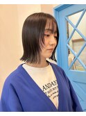 顔まわりレイヤーボブ
