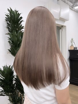 ニコ トウキョウ 渋谷(nico TOKYO) ミルクティーグレージュ/髪質改善/ダブルカラー/ケアブリーチ