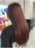山梨甲府美容室ブリーチレッドカラーケラスターゼトリートメント