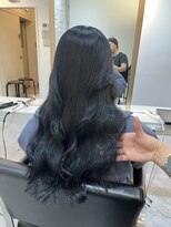 ブレンド 渋谷(BLend)&nbsp;縮毛矯正.レイヤーカット.ブルーブラック.髪質改善. 黒髪