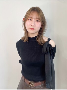 アンニュ(annuy) ミディアムボブ×ベージュ