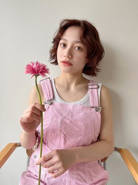 ホロ(hollo) ボブショートウルフパーマミディアムレイヤーウルフパーマ