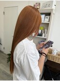 【夏のオレンジベージュ】