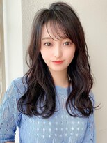 ラルユー 金山(LallYou)&nbsp;暗髪で出せるこなれ感！フェイスレイヤー×ナチュラルセミロング