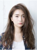 Say.ロングレイヤーオリーブグレーへーゼルグレージュ暗めカラー