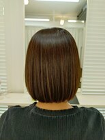 シーク センター南店(seek) ベージュカラー縮毛矯正ボブ