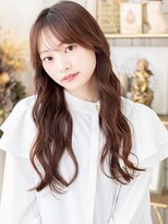 カバーヘア ブリス 北浦和(COVER HAIR bliss)&nbsp;流し前髪こなれふんわりパーマエアリーロングa北浦和20代30代