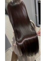 ルナス 福岡天神(LUNAS) 【秋Color】髪質改善カラー × Wine red