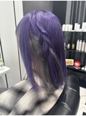 パープル×シルバーグレーインナー