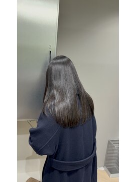 イオエ 西梅田(ioe) ブリーチなしカラー／髪質改善/ミルクティーベージュ/小顔へア