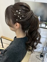 オシロ 岡山倉敷店(OSHIRO) ドレスヘアお呼ばれヘアセット結婚式ヘアアレンジ