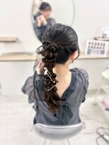 ヘアセットサロン サロンエイミー(salon aemii)&nbsp;アレンジ編み下ろし