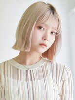 ラフィス ヘアー リノ 三宮店(La fith hair lino) 【La fith】ケアブリーチ×外ハネボブ×ハイトーン