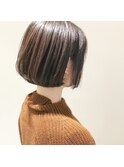 あごラインのボブスタイル