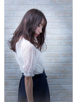 ヘアーアートシフォン 池袋西口店(Hair art chiffon) デザインカラー丸みショート無造作カールボブディイルミナカラー