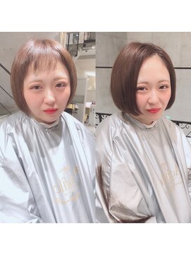 アフィーロ(ACHFILO) 前髪エクステ20代30代大人女子　ココアブラウン　韓国人風透け感