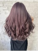 アッシュパープルピンクラベージュブリーチカラー池袋9013