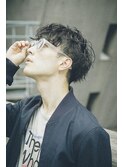 メンズ　ビジネスマンにもツーブロックにラフパーマ!【新宿】
