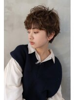 オースティン 登戸向ケ丘遊園(AUSTIN)&nbsp;大人かわいい前髪セシルカットココアブラウンフリンジウェーブ