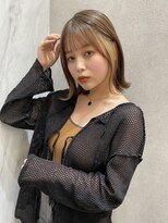 ロンド レア 天神大名店(Lond Le’a) ダブルカラー/インナーカラー/イヤリングカラー/ペールベージュ