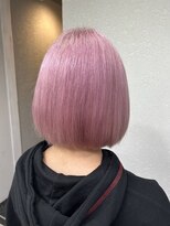 アジールヘア 所沢プロペ通り店(agir hair) ボブピンクレッドヴァイオレットラベンダー推しカラー