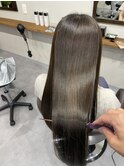 ブルーベージュ×髪質改善メテオカラー