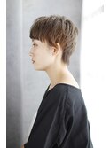 韓国ボブレイヤーロンググレーベージュ黒髪質改善前髪パーマ/095