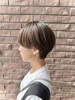 アッシュ 大泉学園店(Ash) 脱白髪染めハイライトカラー×ショート【Ash大泉学園 横山】