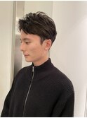 毛流れビジネスヘア