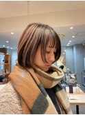 パラパラブリーチ+全体カラー+カット