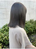 ◎ブリーチなし透明感カラー暗めオリーブベージュアッシュ