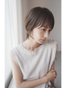 ムーン バイ ケンジ(moon by KENJE) 小顔似合わせカット丸みナチュラルショートボブハンサムショート
