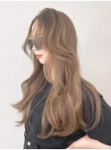 美髪韓国ヘア顔周りレイヤーくびれヘアロング_ba406552