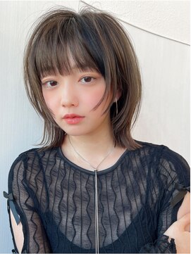 アフロートフクオカ(AFLOAT FUKUOKA) 【AFLOAT福岡】小顔前髪ありひし形レイヤーカット