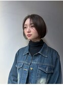 【前髪に色気を】ニュアンスボブ/柔らかいボブスタイル