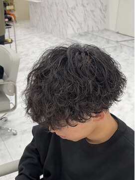 アンダーバーホワイト 広島 並木店(_WHITE) 波巻きパーマ×メンズパーマ×スパイラルパーマ【広島】