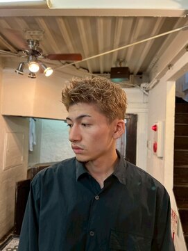 ビーバイエイトジェンツ(Bee by EIGHT GENTS) サーフカール/スパイキーショート/ブルーブラック/心斎橋