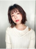オン眉透けバングくせ毛風くびれミディアムp1北浦和20代30代40代