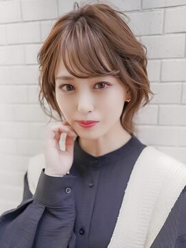 ギークス(GEEKS) 【GEEKS渋谷】冬カラー/くびれボブ/レイヤーボブ/小顔/20代30代