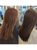 【毛髪改善カラー/毛髪改善トリートメント/毛髪改善ストレート】