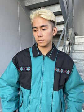 ブロック ジャポン(bloc japon) メンズショート　ブリーチ　ホワイトブロンド/池田佑輔