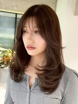 シオン(shion)&nbsp;前髪カットロング韓国ヘア顔周りレイヤー_ba577951