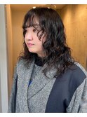 シースルーバング×ナチュラルウェーブ