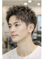 アンフィニー 銀座(ANFINI)&nbsp;ビジネス髪型スーツ東京メンズカット銀座サッパリ短髪束感パーマ