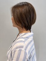 オレンジペコ(orange peco)&nbsp;大人ショート 白髪ぼかし ショートボブ 髪質改善カラー