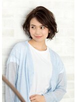 ティファ 銀座(Tiffa) 30代40代大人かわいいグレージュ前下がりエアリーショート