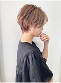横顔美人*小顔ひし形ショート/ボブショートボブ/くびれショート